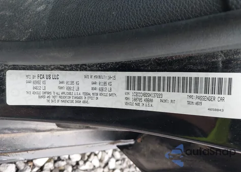 2016 Chrysler 200 Limited from USA, damaged, VIN 1C3CCCAB2GN137223